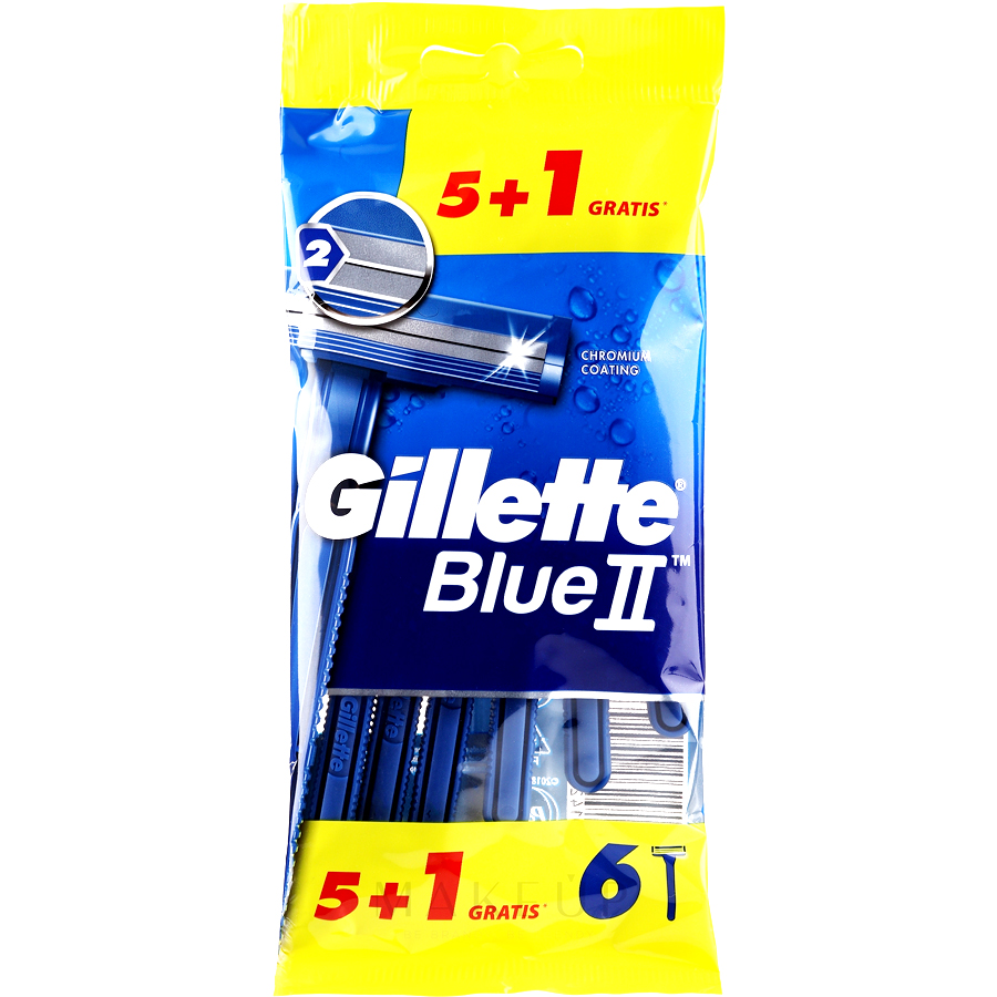 GILLETTE BLUE II 5+1 CT DISPOSABLE RAZOR