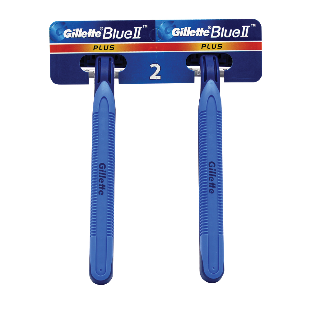 GILLETTE BLUE II PLUS 2 CT SENSITIVE RAZOR BOARD