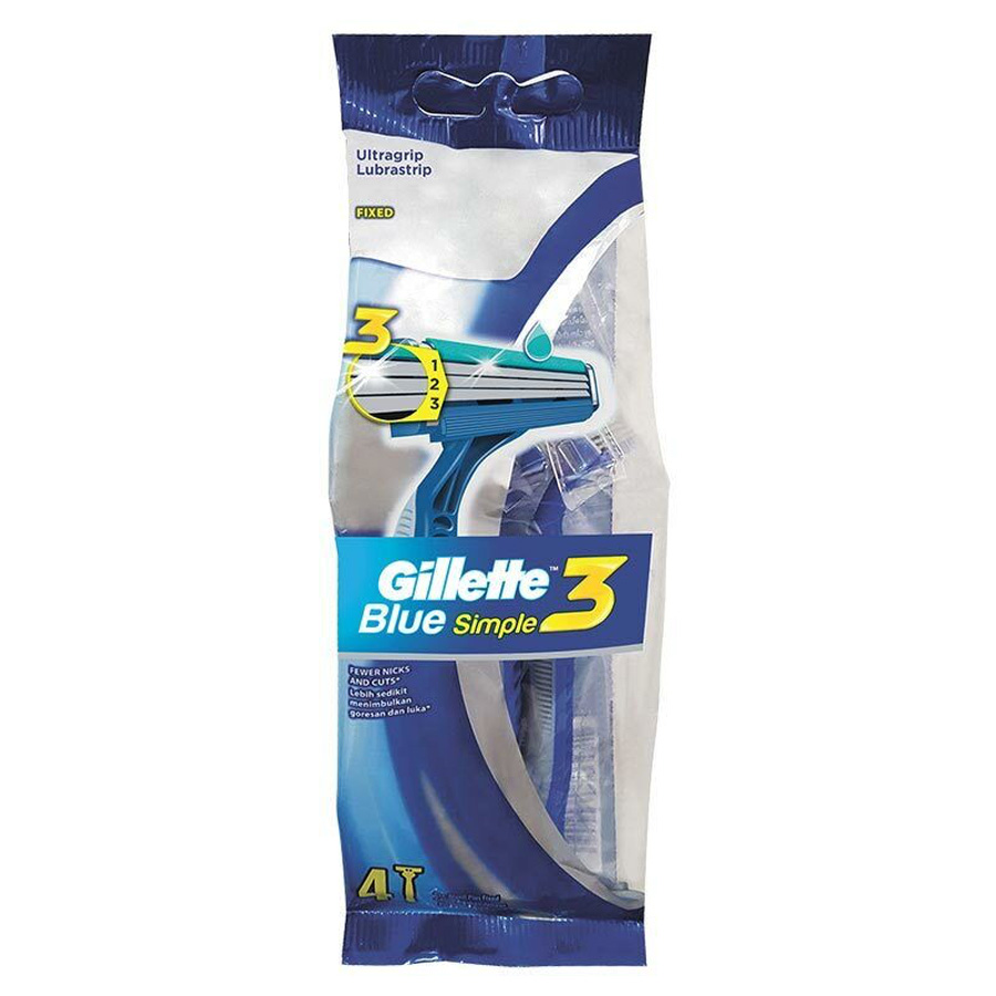 GILLETTE BLUE III 4 CT SIMPLE