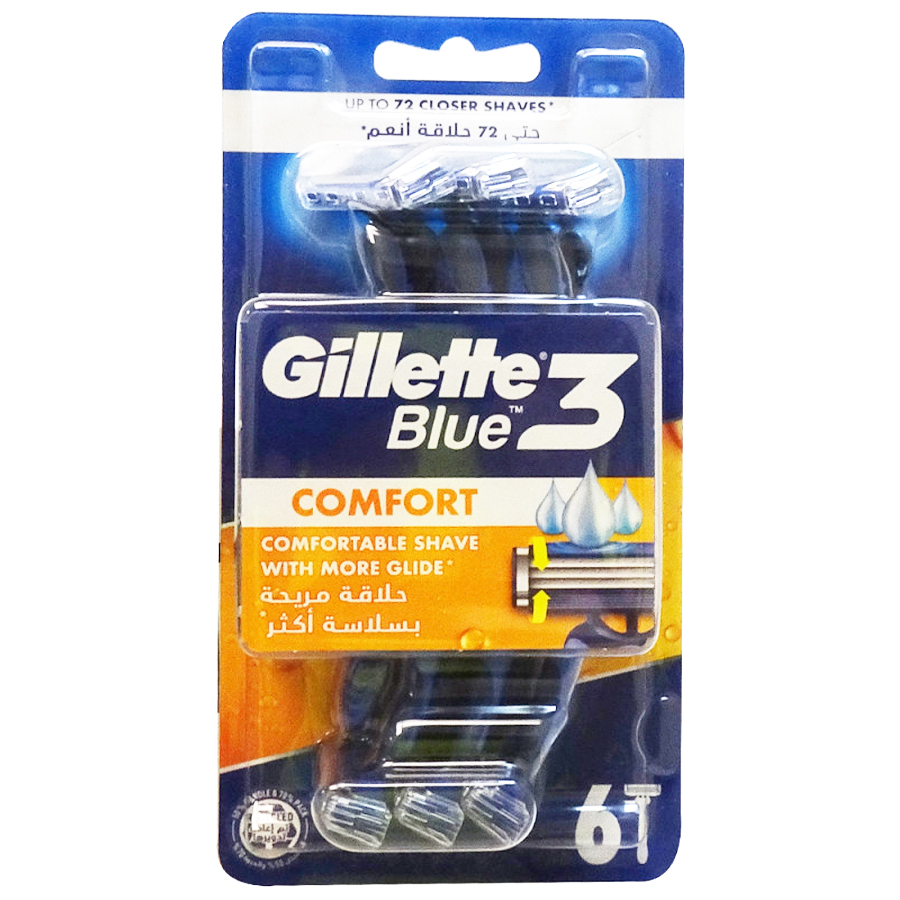GILLETTE BLUE III 6 CT COMFORT