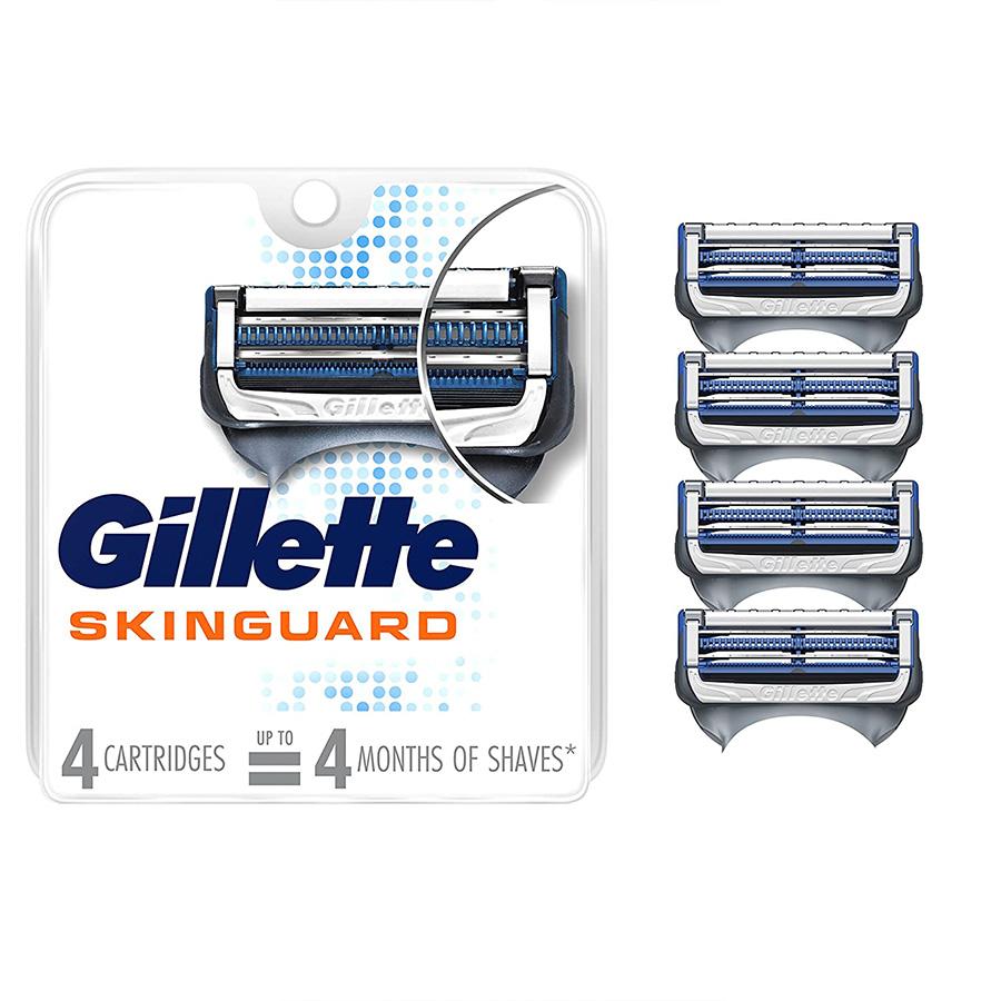 GILLETTE CARTRIDGE 4 CT SKINGUARD