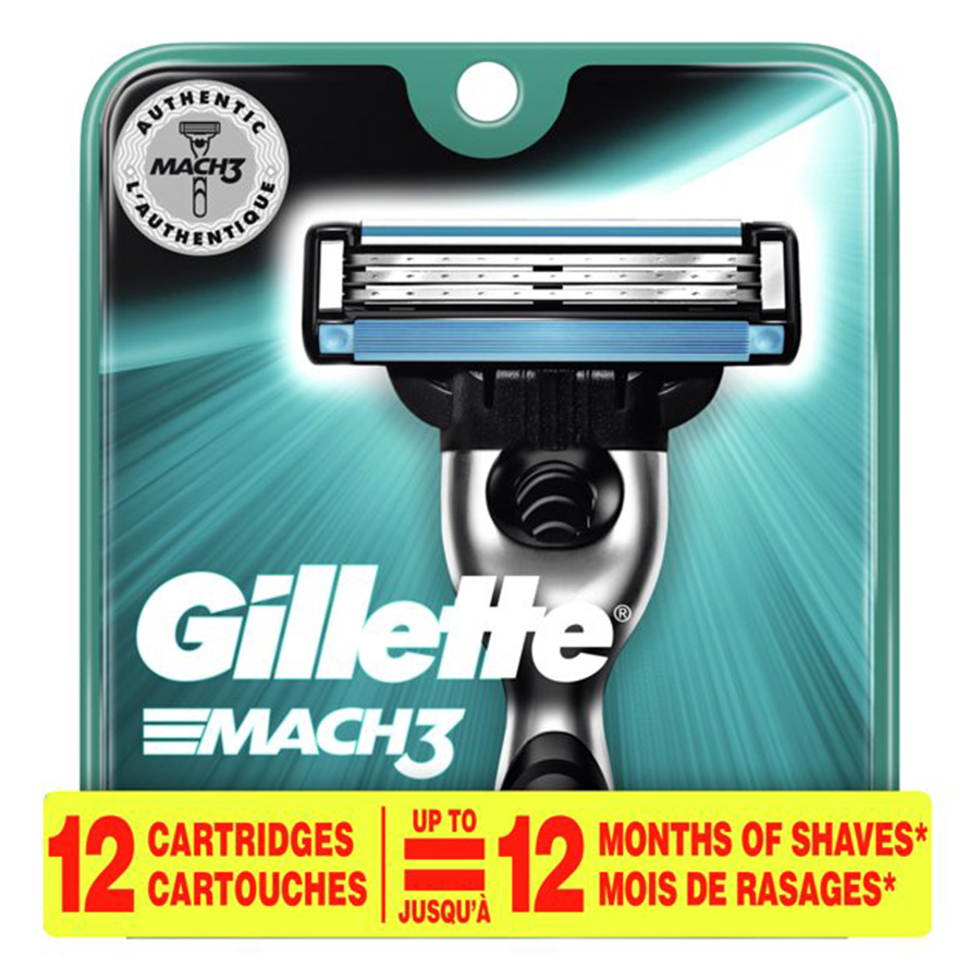 GILLETTE CARTRIDGE MACH3 12 CT