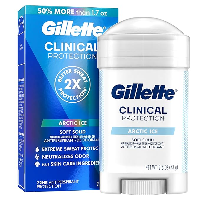 GILLETTE CLEAR GEL 2.6 OZ CLINICAL ARCTIC ICE