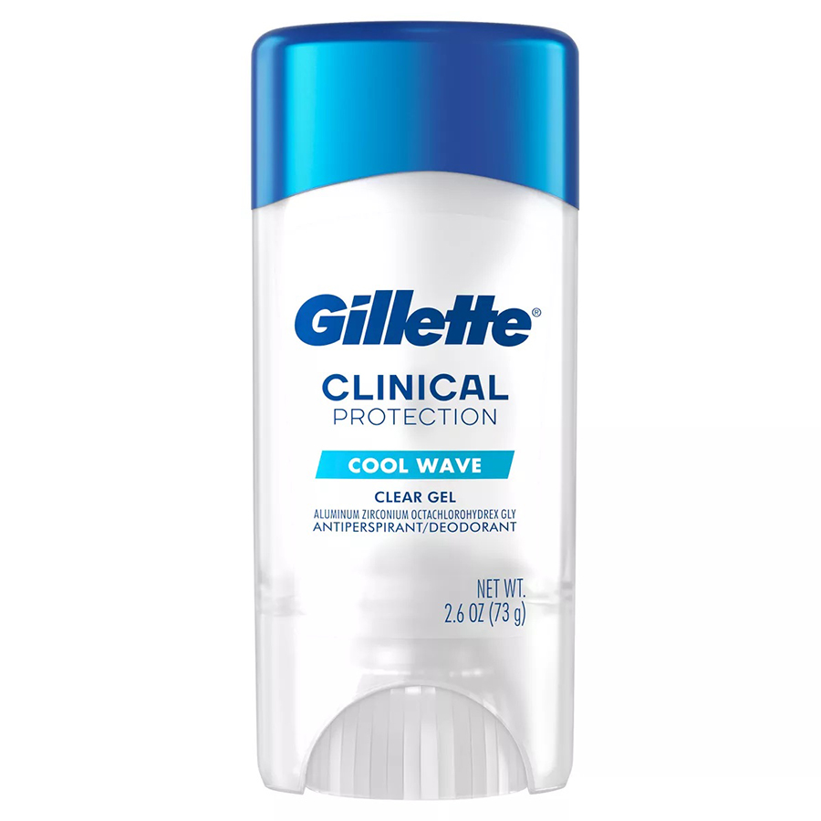 GILLETTE CLEAR GEL 2.6 OZ CLINICAL STRENGTH COOL WAVE