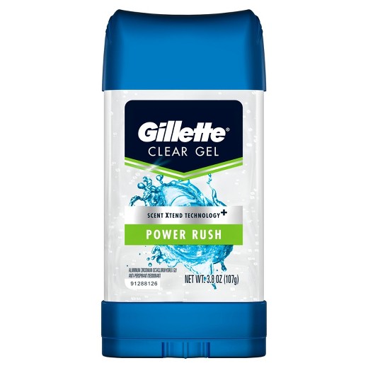 GILLETTE CLEAR GEL 3.8 OZ POWER RUSH