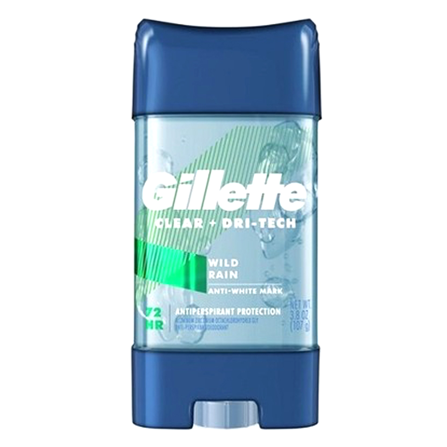 GILLETTE CLEAR GEL 3.8 OZ WILD RAIN
