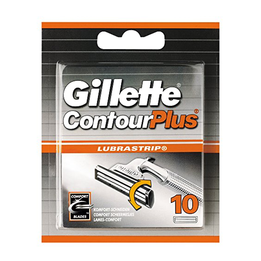 GILLETTE CONTOUR PLUS LUBRASTRIP BLADES 10 PK