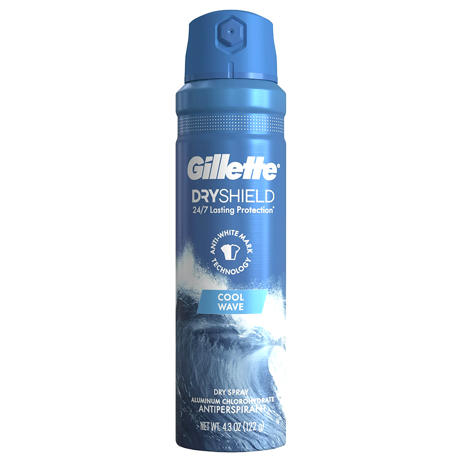 GILLETTE DEO SPRAY AF 4.3 OZ COOL WAVE