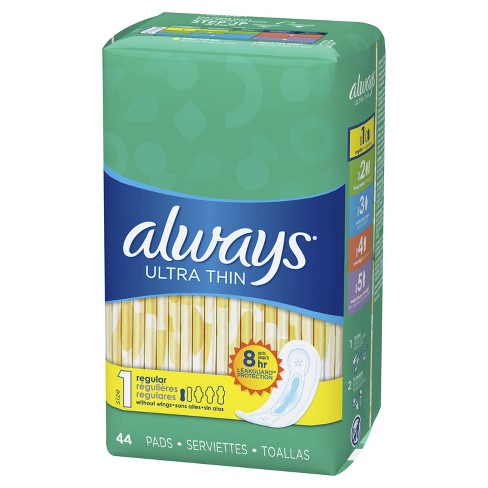 ALWAYS ULTRA THIN 46 CT REGULAR WITH WINGS