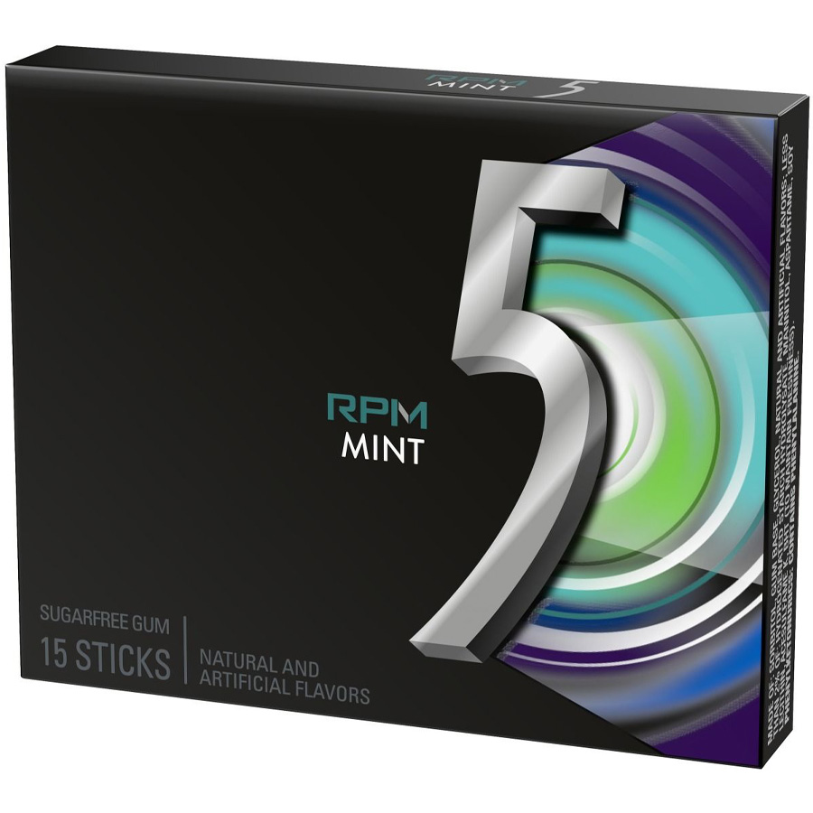 5 GUM 15 STK PEPPERMINT