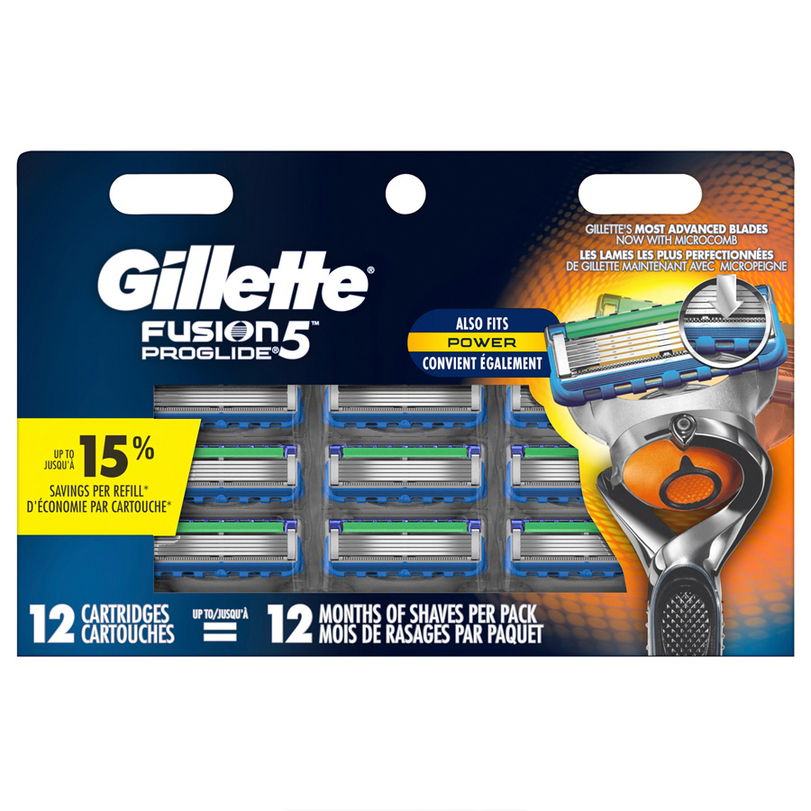GILLETTE FUSION PROGLIDE 12 CT