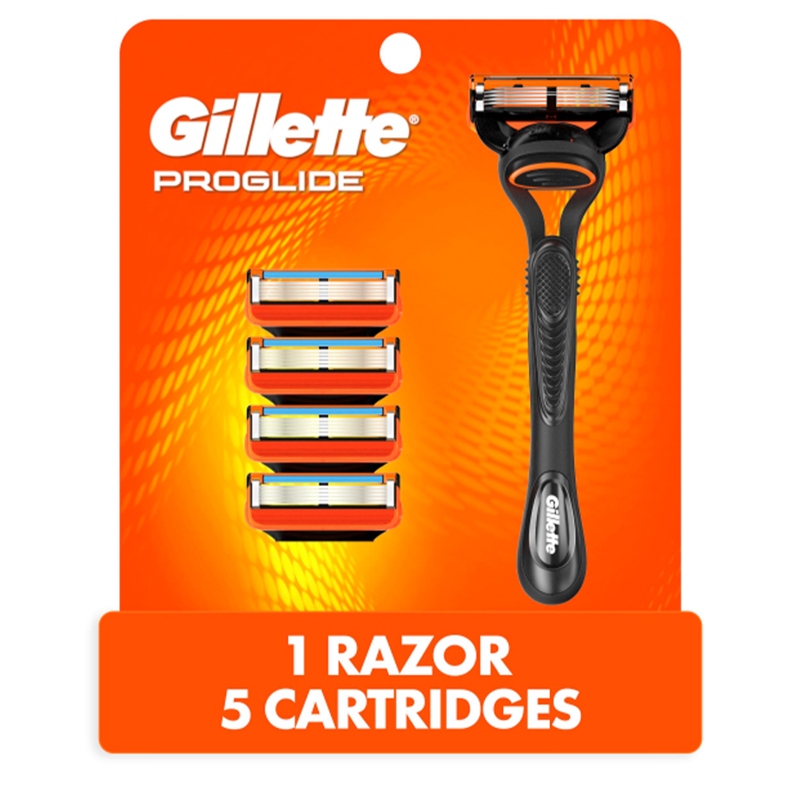 GILLETTE FUSION RAZOR 5 CT FOR MEN HANDLE + 5 BLADE