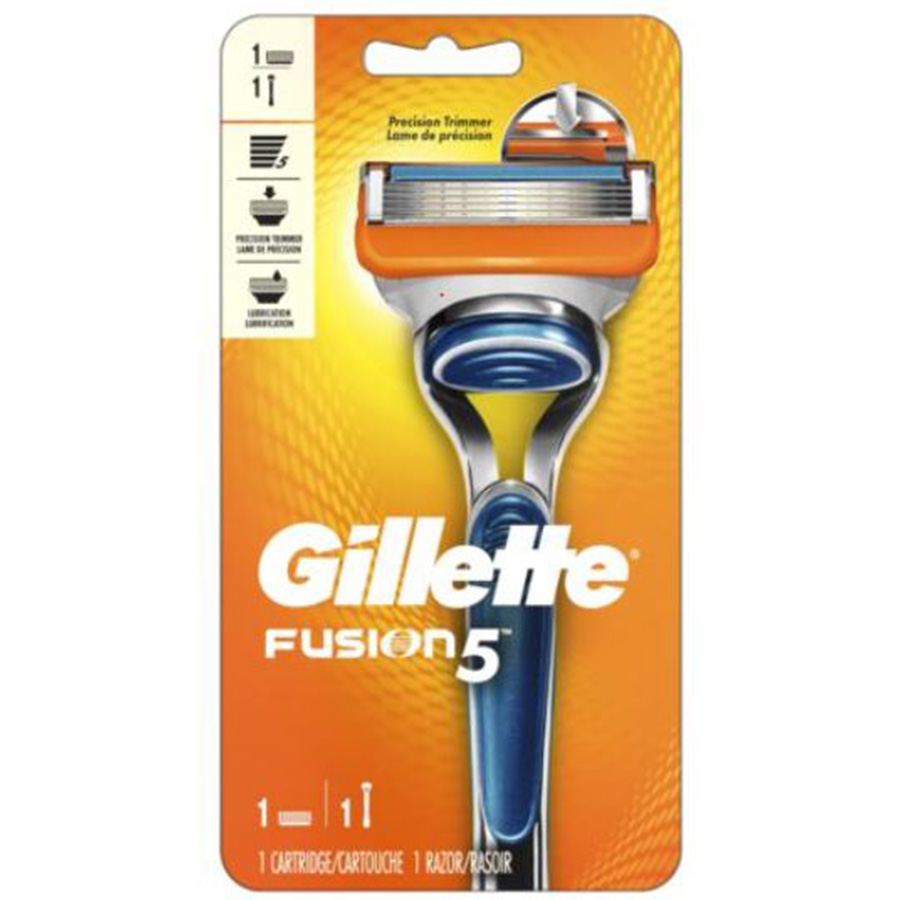 GILLETTE FUSION5 MEN’S RAZOR 1CT HANDLE + 1 BLADE REFILL