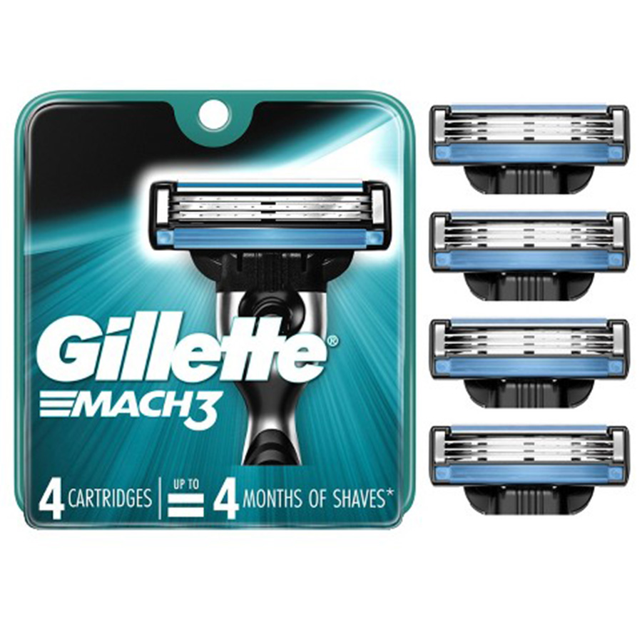 GILLETTE MACH 3 4 CT (IMPORT)