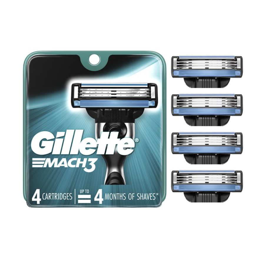 GILLETTE MACH 3 4 CT CARTRIDGE