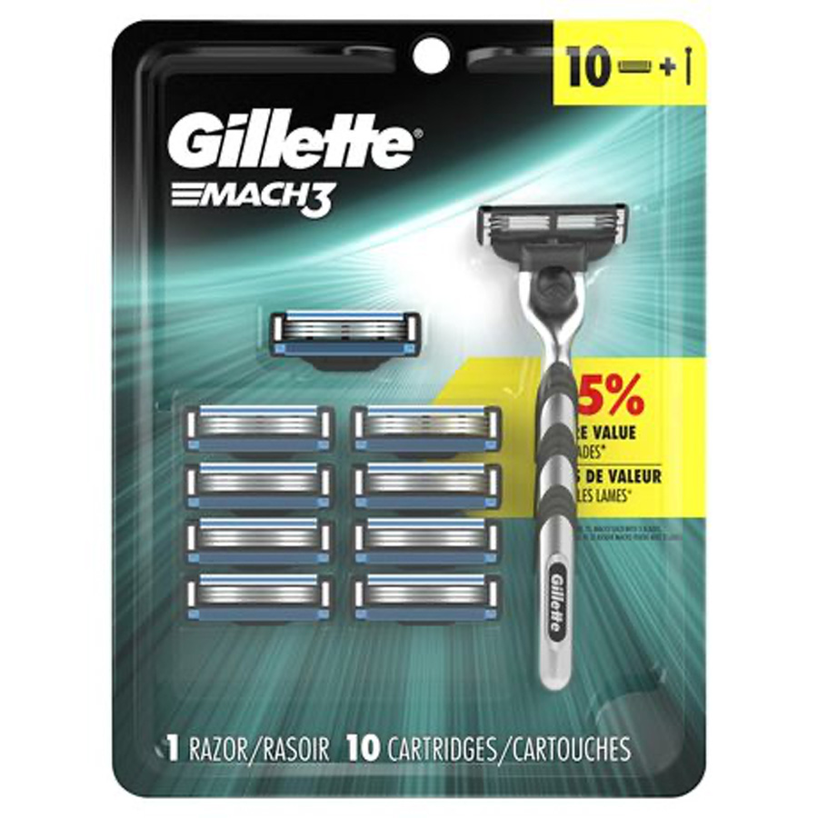 GILLETTE RAZOR 10+1CT MACH 3