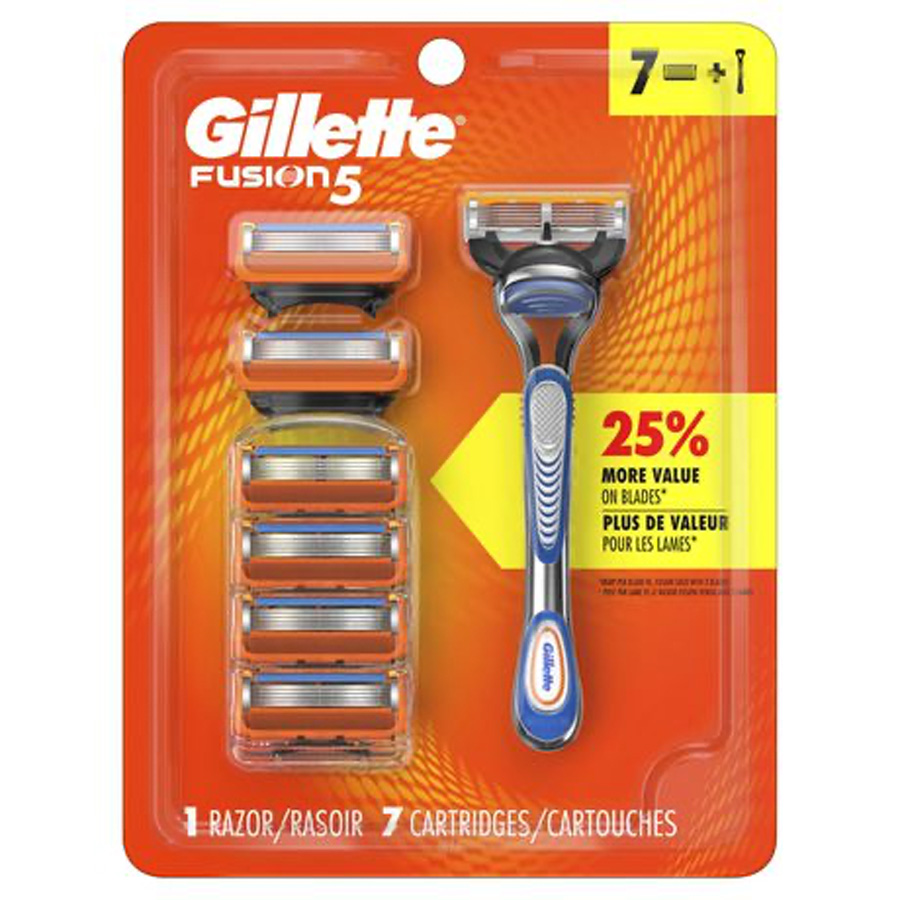 GILLETTE RAZOR 7+1CT FUSION 5