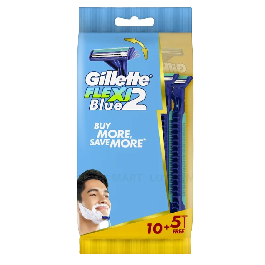 GILLETTE RAZOR BLUE II 15 CT FLEXI