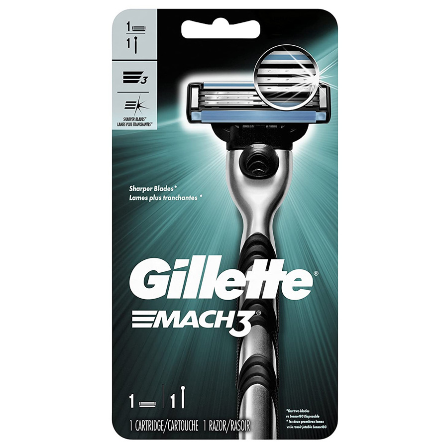GILLETTE RAZOR MACH 3 1 CT RAZOR/CARTRIDGE HERCULES