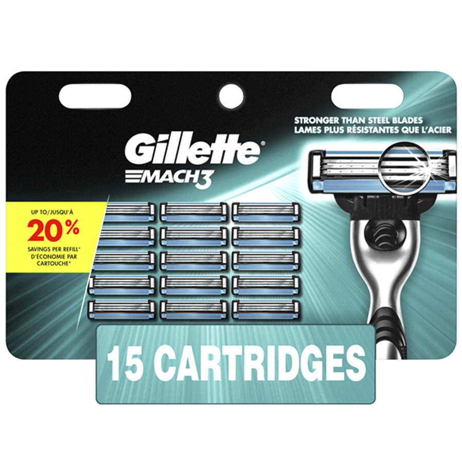 GILLETTE RAZOR MACH 3 15CT