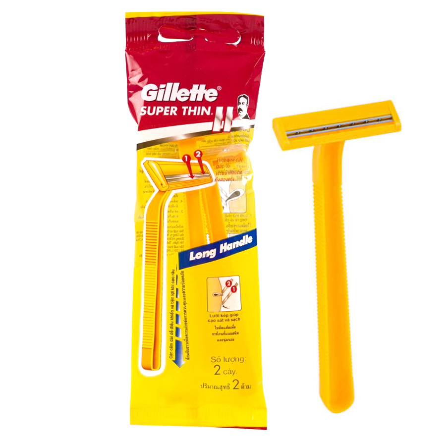 GILLETTE RAZOR SUPER THIN 2CT