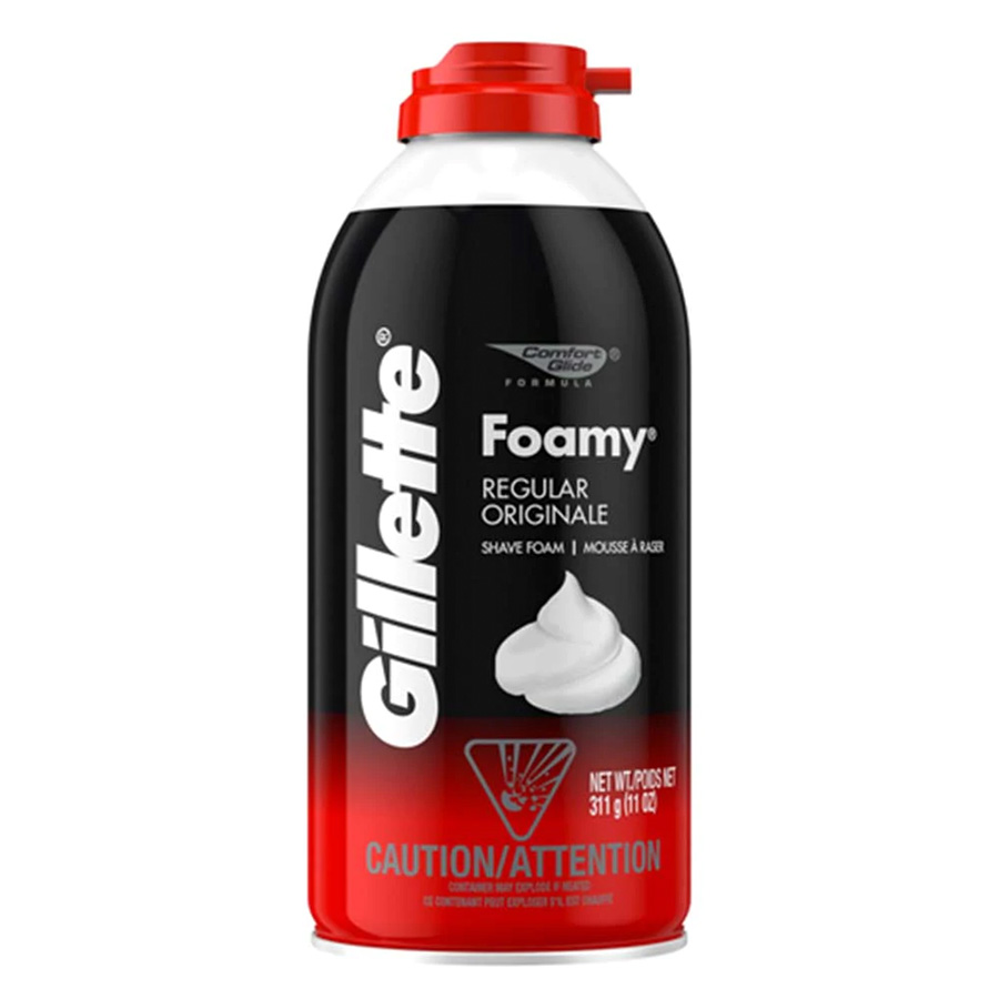 GILLETTE SHAVING FOAM 11 OZ REGULAR