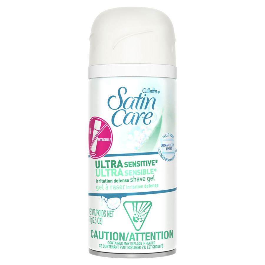 GILLETTE SHAVING GEL 2.5 OZ SATIN CARE ULTRA SENSITIVE