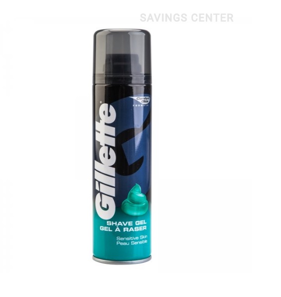 GILLETTE SHAVING GEL 200 ML SENSITIVE SKIN
