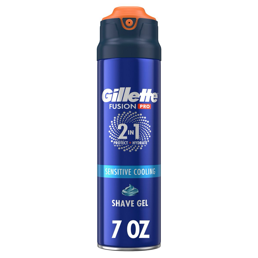 GILLETTE SHAVING GEL 7 OZ FUSION PRO SENSITIVE COOLING