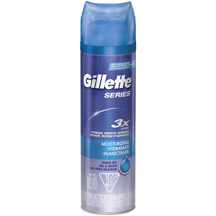 GILLETTE SHAVING GEL 7 OZ MOISTURIZING TWIN PACK
