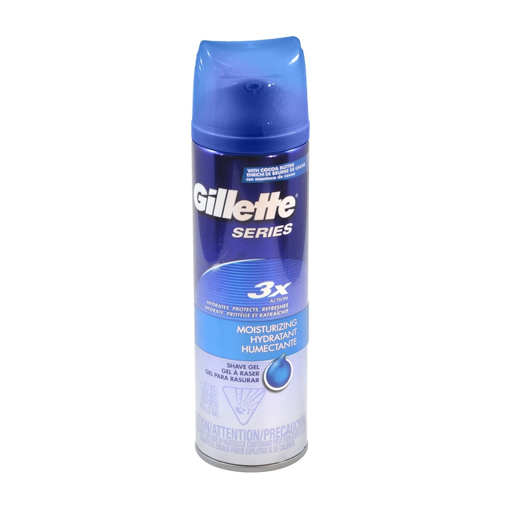 GILLETTE SHAVING GEL 7 OZ MOISTURIZING WITH COCO BUTTER