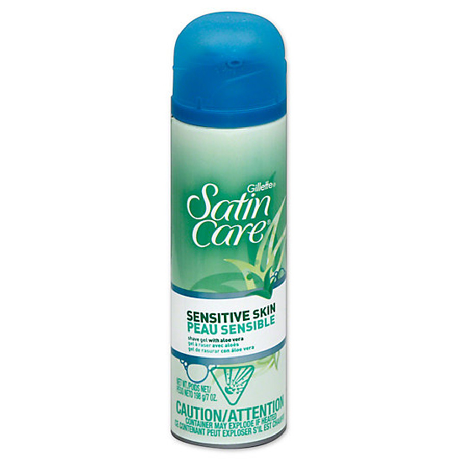 GILLETTE SHAVING GEL 7 OZ SATIN CARE