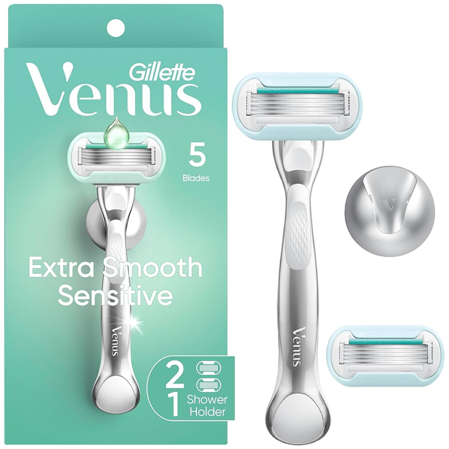 GILLETTE VENUS 1 CT RAZOR AND 2 CARTRIDGES AND SHOWER HOLDER EXTRA SMOOTH