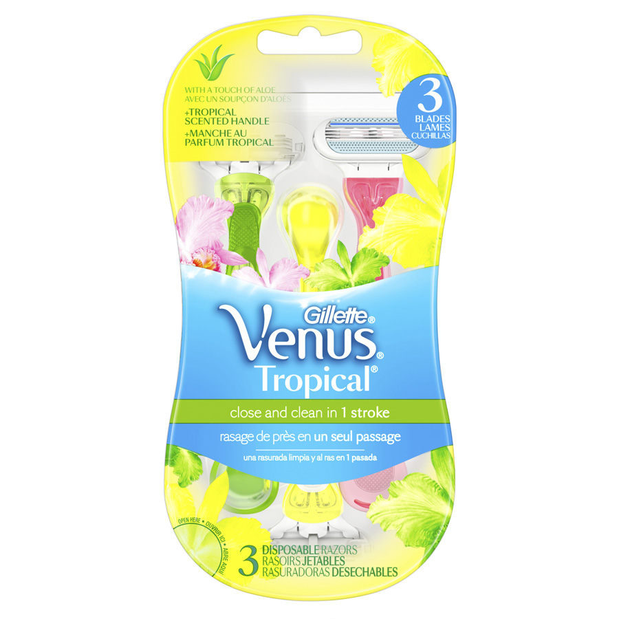 GILLETTE VENUS 3 CT DISP. TROPICAL