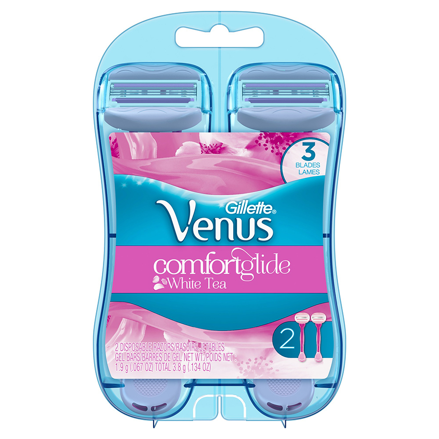 GILLETTE VENUS COMFORTGLIDE WOMEN'S DISPOSABLE RAZOR 2 CT
