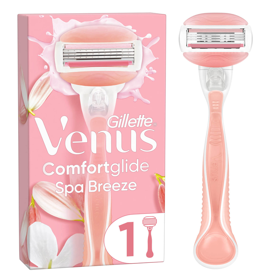 GILLETTE VENUS III COMFORTGLIDE SPA BREEZE 1 PK RAZOR FOR WOMEN 1 HANDLE + 2 CARTRIGES