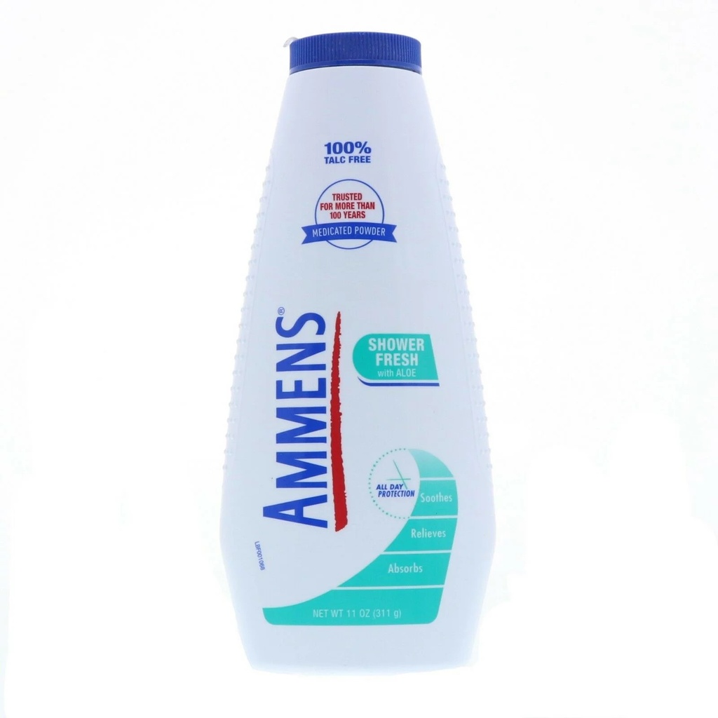 AMMENS BODY POWDER 11 OZ TALC FREE SHOWER FRESH