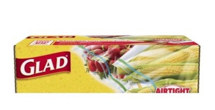 GLAD ZIPPER BAG 80 CT SNACK BAG