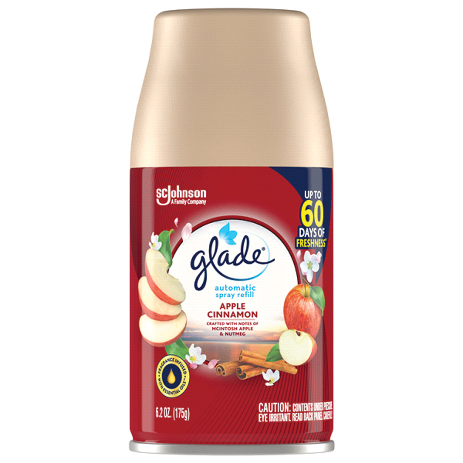 GLADE AIR FRESHENER REFILL 6.2 OZ 2 PK APPLE CINNAMON