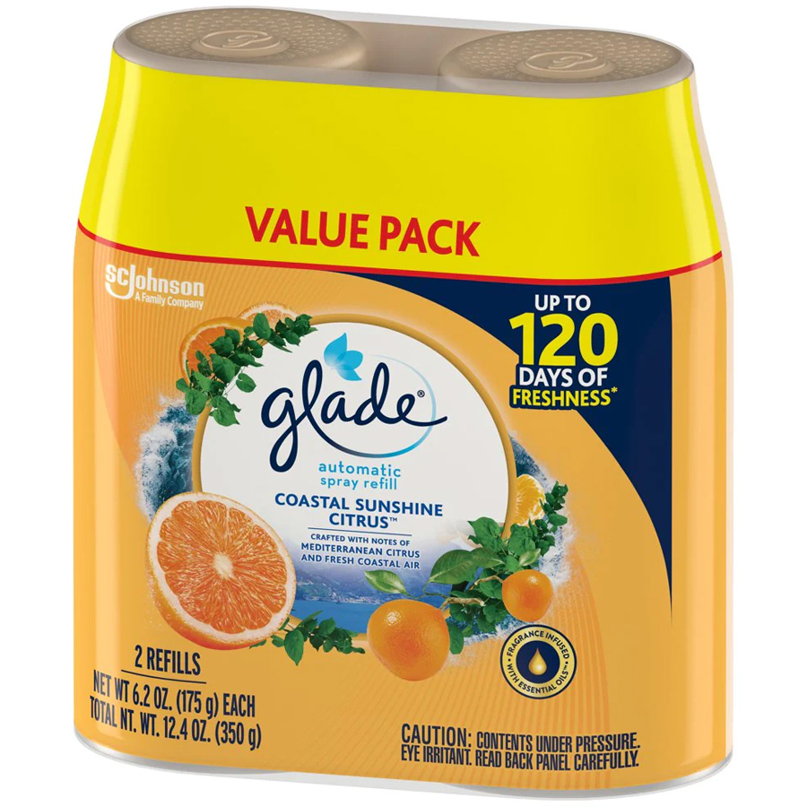 GLADE AIR FRESHENER REFILL 6.2 OZ 2 PK CITRUS