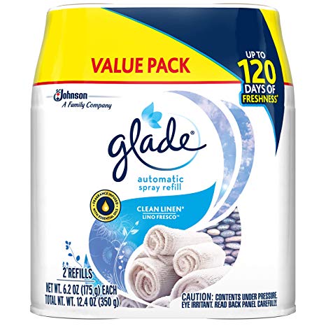 GLADE AIR FRESHENER REFILL 6.2 OZ 2 PK CLEAN LINEN