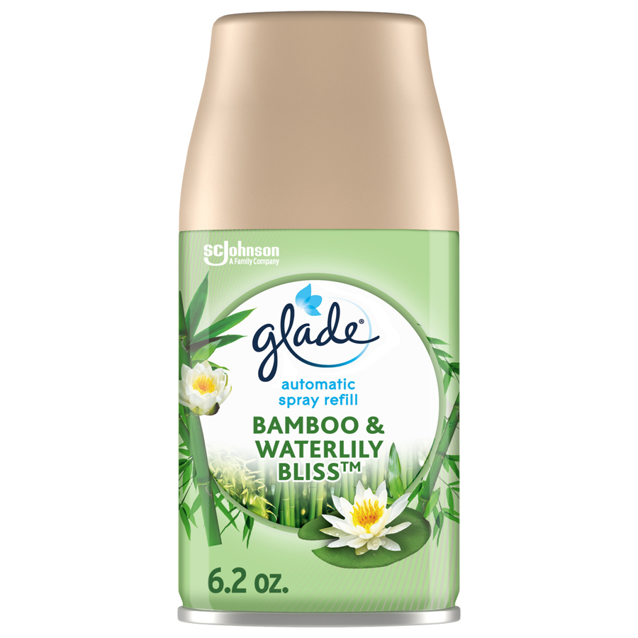 GLADE AIR FRESHENER REFILL 6.2 OZ BAMBOO WATER LILLY BLISS