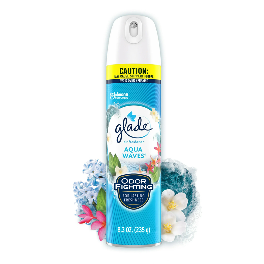 GLADE AIR FRESHENER SPRAY 8 OZ AQUA WAVES