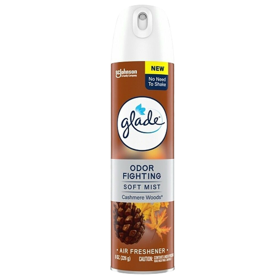 GLADE AIR FRESHENER SPRAY 8 OZ CASHMERE WOODS