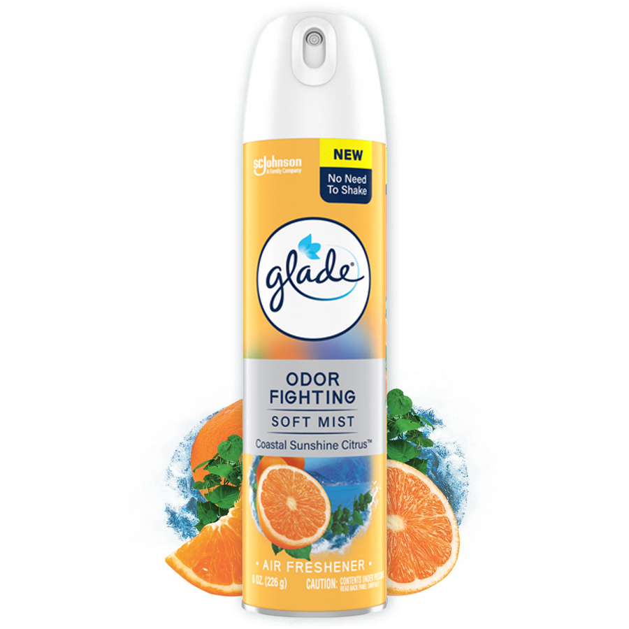 GLADE AIR FRESHENER SPRAY 8 OZ COASTAL CITRUS