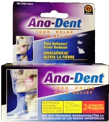 ANADENT PAIN RELIEF 24 CT