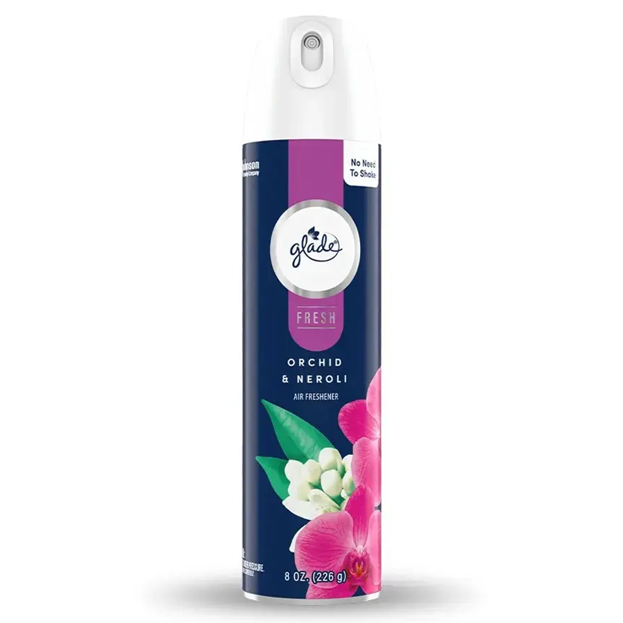 GLADE AIR FRESHENER SPRAY 8 OZ ORCHID AND NEROLI