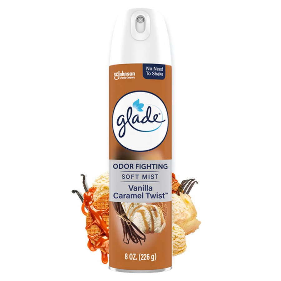 GLADE AIR FRESHENER SPRAY 8 OZ VANILLA CARAMEL TWIST