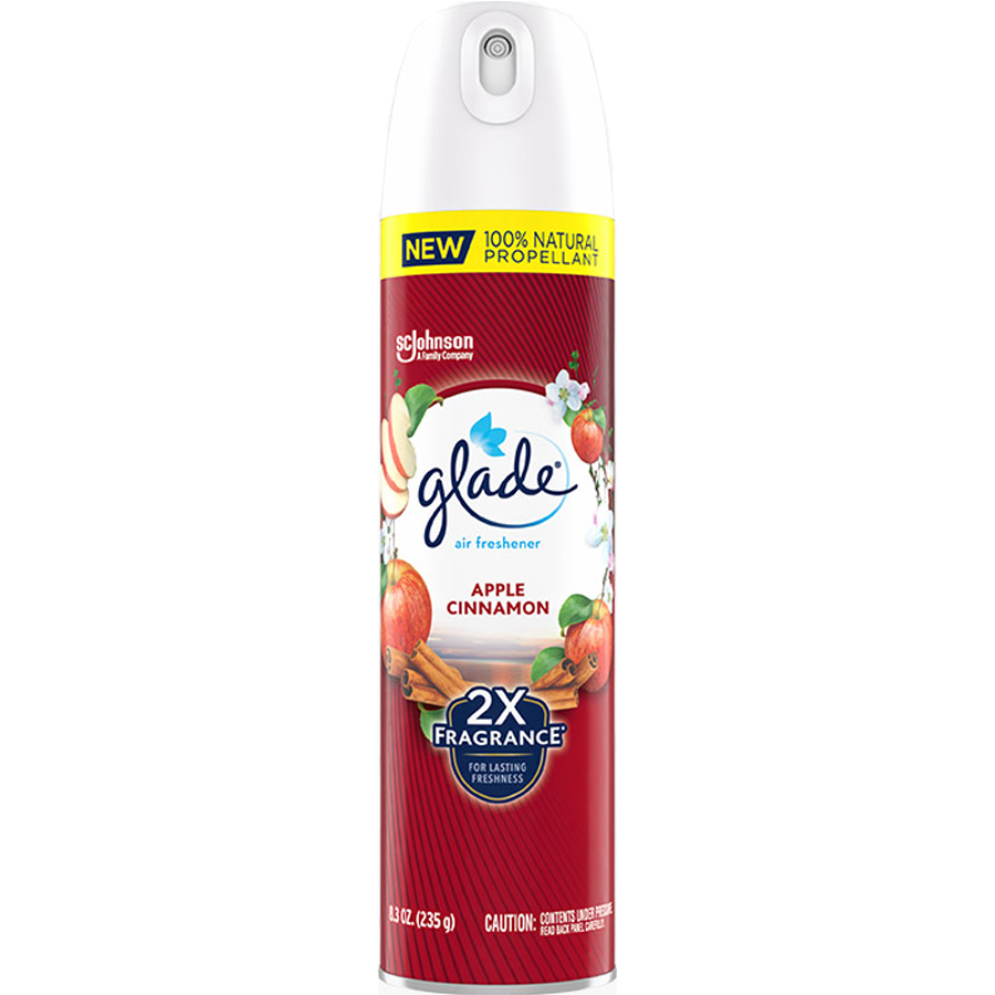 GLADE AIR FRESHENER SPRAY 8.3 OZ APPLE CINNAMON
