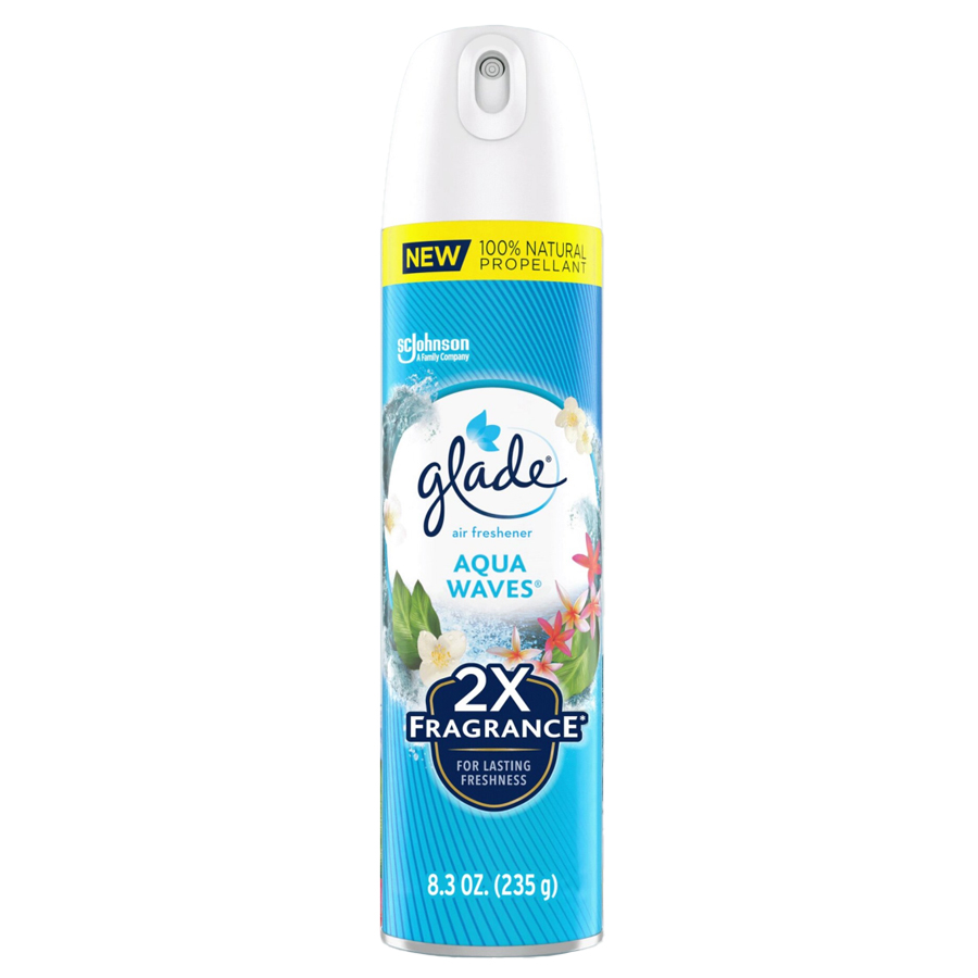 GLADE AIR FRESHENER SPRAY 8.3 OZ AQUA WAVES